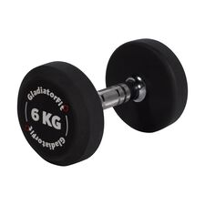Round rubber dumbbell | 6 KG