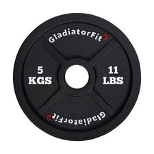 Black cast-iron Olympic disc Ø 51mm GladiatorFit | 5 KG