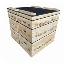 Stackable wooden Jerk Blocks GladiatorFit (set of 2)
