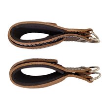 Leather ankle pull straps (set of 2)