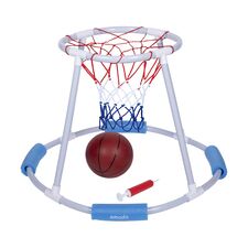 Floating basketball hoop for swimming pools