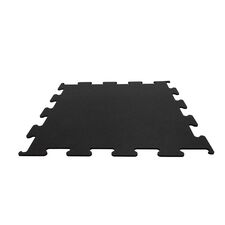 Rubber puzzle floor "Puzzle Tiles Pure Black" 106x106x1cm Stockz