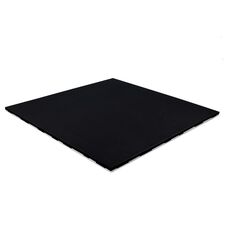 Rubber flooring "Connect Tiles Pure Black" 100x100x2cm + 7 connectors Stockz