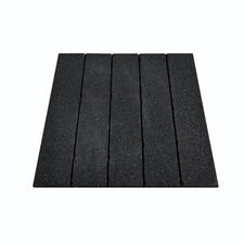 Sol extérieur en caoutchouc "Outdoor Tiles Black" 100x100cm Stockz | 100x100x4.3 CM