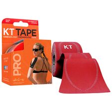 Tape "Pro tape precut" 25x5 cm KT Tape (Satz von 20) | Rot