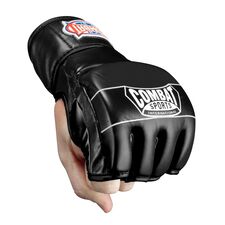 Combat Sports Traditional MMA Fight Gloves, Size: XL, Colour: Schwarz, Size: XL