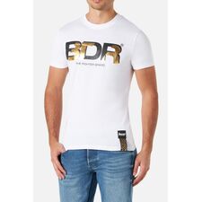 Bdr Printed T-Shirt, Size: M, Colour: Weiss