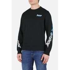 Roundneck Sweatshirt W/ Yoke, Size: S, Colour: Schwarz