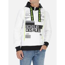 Hoodie Trucker Double Layer, Size: M, Colour: Weiss