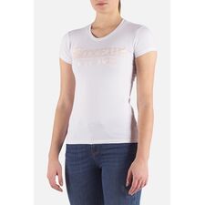 Basic T-Shirt With Front Logo, Farbe: Weiss, Grösse : M