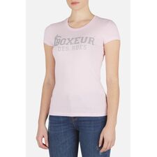 Basic T-Shirt With Front Logo, Size: S