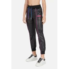 Long Sweatpants W/ Piping, Size: M, Colour: Schwarz