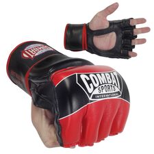 Combat Sports Pro Style MMA Gloves, Size: XL, Colour: Rot
