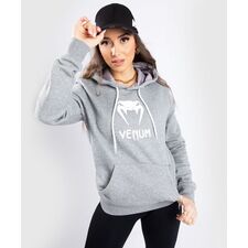 Venum Classic Hoodie - For Women - Light Heather Grey - S, Colour: Grey, Size: S