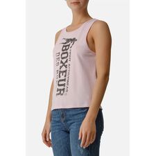 Basic Tank Top With Front Logo, Size: L, Colour: Rosa