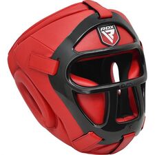 Casque de Combat à Grille Amovible, Couleur: Rouge, Taille ne pas utiliser: M