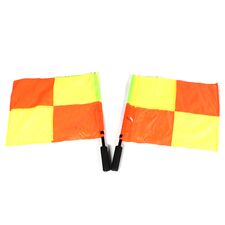 Flags for judge / referee checkered (set of 2)