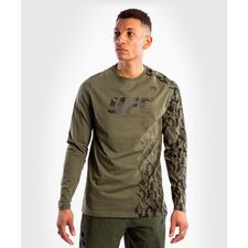 UFC Authentic Fight Week Men's Long Sleeve T-shirt, Colour: Khaki, Size: L