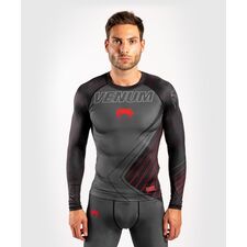 Venum Contender 5.0 Rashguard ong sleeves - Black/Red, Size: S, Colour: Schwarz, Size: S