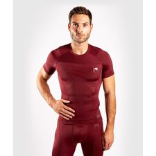 Venum G-Fit Rashguard Short Sleeves - Burgundy, Colour: Bordeau, Size: S
