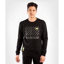 Venum Stripes Crewneck Sweatshirt, Colour: Schwarz, Size: L