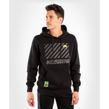 Venum Stripes Hoodie, Colour: Schwarz, Size: XL