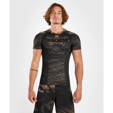 Gorilla Jungle Rashguard Short Sleeves - Black/Sand, Size: S, Colour: Schwarz