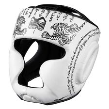 Casque de protection Muay Thai, Taille: Taille unique, Couleur: Blanc
