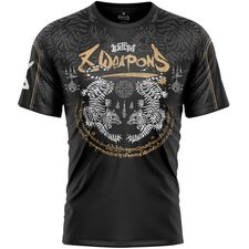 8 WEAPONS Functional T-Shirt, Tiger Yant, black-yellow XXL, Size: 2XL, Colour: Schwarz
