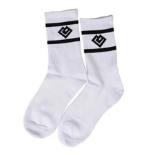 Hohe Unisex-Socken 36-43 Loven | Weiß