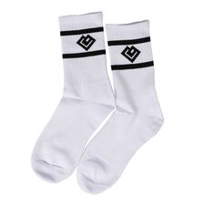 Chaussettes hautes unisexes 36-43 Loven | Blanc