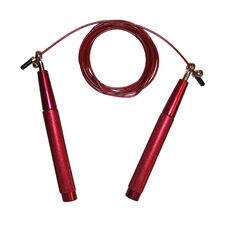 Fitness First Pro adjustable steel jumping rope red, Size: One Size, Colour: Rot, Length: 304 cm