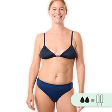 Menstruations-Badeanzugsstrumpf "Helena" Damen Smoon | Blau XL
