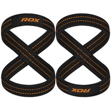 RDX Gym Lifting Cotton Straps, Size: S, Colour: Orange