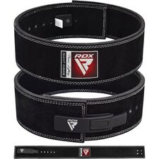 Belt Pro Liver Buckle Black Leather-XL, Size: XL, Colour: Schwarz