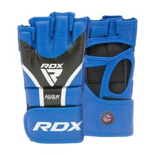 RDX Grappling Gloves Aura Plus T-17 Blue/Black-Xl, Size: XL, Colour: Blue