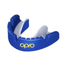 OPRO Self-Fit - Gold Braces - Dark Blue/Pearl, Colour: Blue