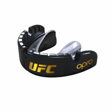 OPRO Self-Fit UFC  Gold Braces - Black/Silver, Colour: Schwarz