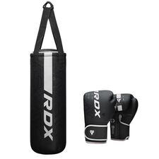 Junior Boxing Set - Punch Bag 60 cm + Boxing Gloves 6 oz, Colour: Weiss, Additional Weight: 8 kg, Length: 0.6m