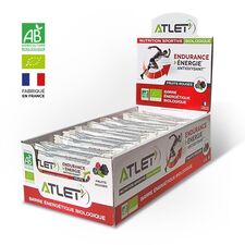 Organic energy bars 25g Atlet (set of 34) | Red fruits