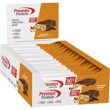 High Protein Bar 50% 40g Premier Protein (lot de 16) | Chocolat Caramel