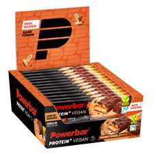 Vegan protein bar 2x21g PowerBar (pack of 12) | Chocolate Peanuts