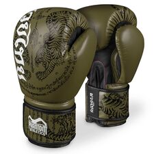 Boxing gloves Muay Thai, Colour: Khaki, OZ: 14oz