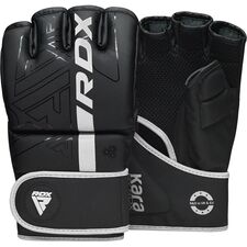 Grappling Gloves F6 Matte White-L, Size: L, Colour: Schwarz