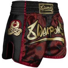 8 Weapons Muay Thai Shorts Super Mesh, Colour: Rot, Size: S