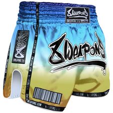 8 WEAPONS Muay Thai Shorts - Vivo Sunrise S, Size: S, Colour: Blue