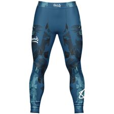 8 WEAPONS Compression Pants, Hit 2.0, navy-black, XXL, Size: 2XL, Colour: Blue