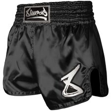 Shorts de Muay Thaï -Strike, Taille: M, Couleur: Noir