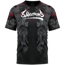 8 WEAPONS Functional T-Shirt, Hit 2.0, black-red, S, Size: S, Colour: Schwarz
