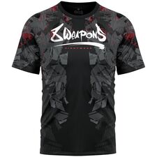 8 WEAPONS Functional T-Shirt, Hit 2.0, black-red, XL, Size: XL, Colour: Schwarz